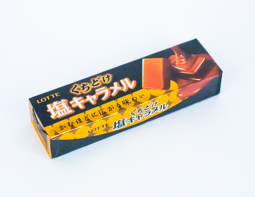 LOTTE Жевательные
конфеты солёная КАРАМЕЛЬ
miniблок из 10 конфет