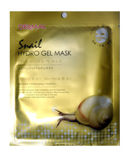 Гидрогелевая маска DERMAL
с секрецией улитки
Dermal Snail 
Hydro Gel Mask