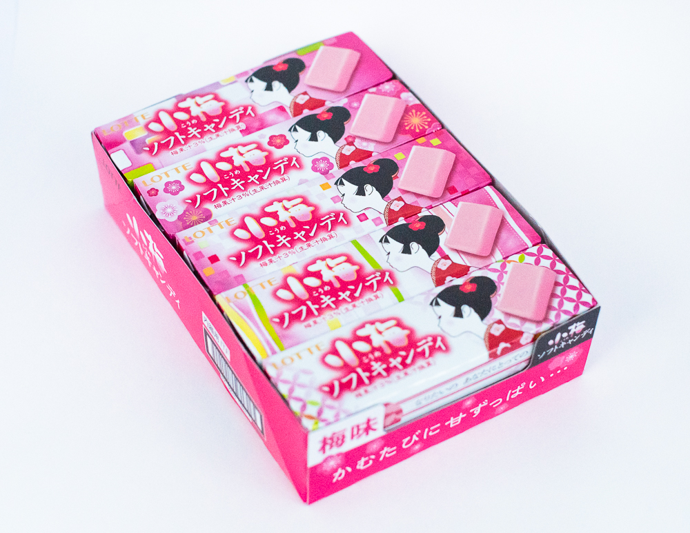 LOTTE Жевательные 
конфеты ЯПОНСКАЯ СЛИВА
блок из 10 miniблоков