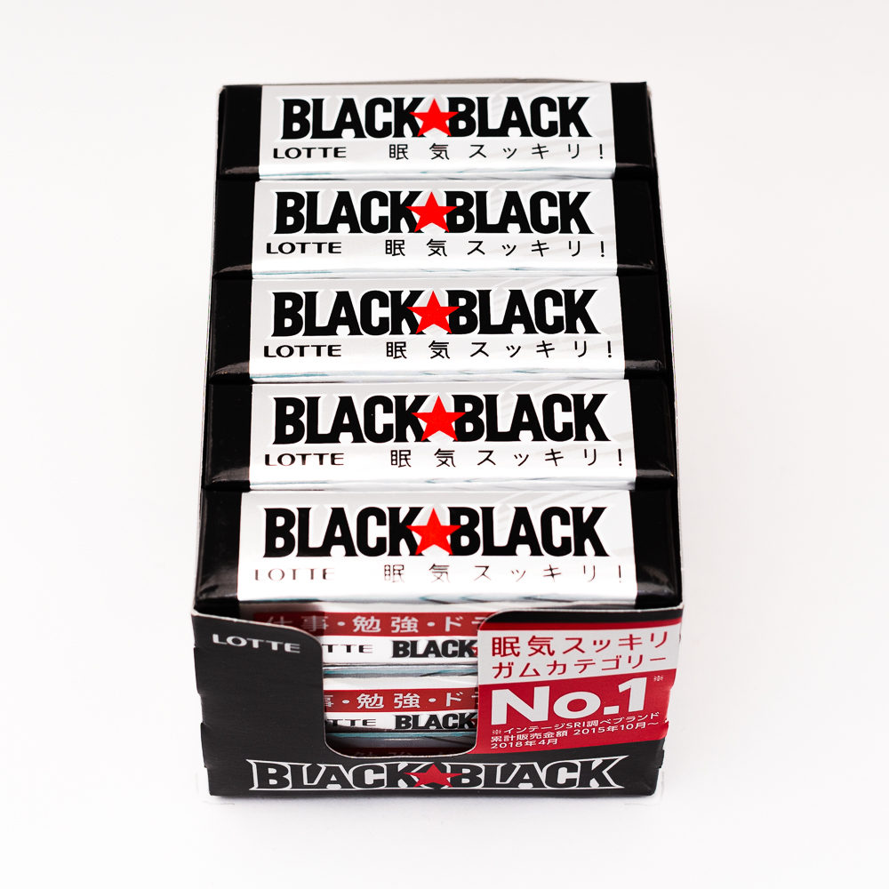 Жевательная резинка 
«LOTTE» BLACK BLACK GUM
блок из 15 уп. по 9 пластин